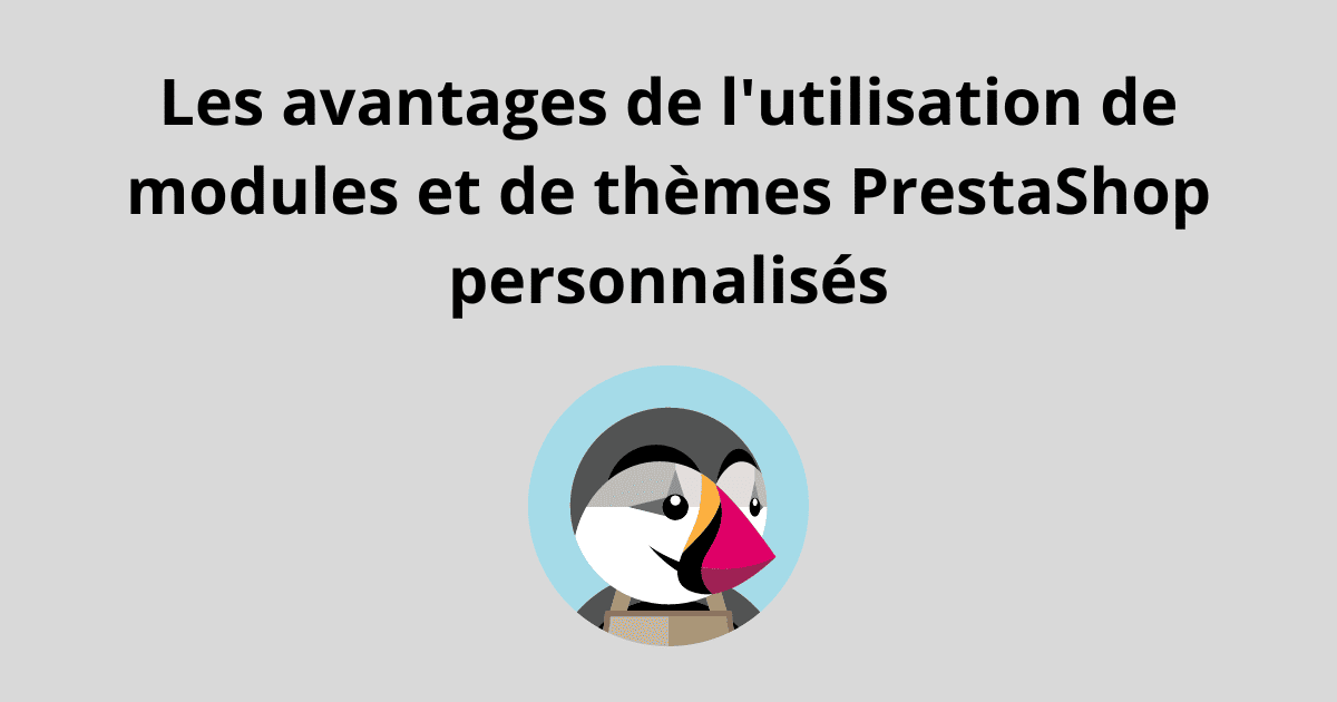 Les avantages de l'utilisation de modules et de thèmes PrestaShop personnalisés